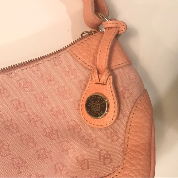 Dooney & Bourke | Bags | Dooney Bourke Pink Leather Hobo Handbag | Poshmark